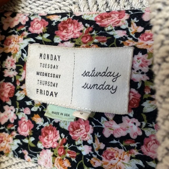 Anthropologie Saturday Sunday Gray Cardigan - Picture 4 of 7